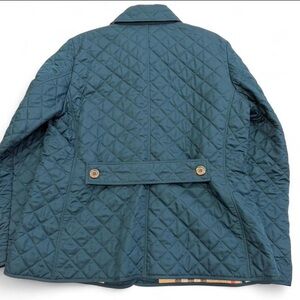 Burberry Teal Quilted Jacket